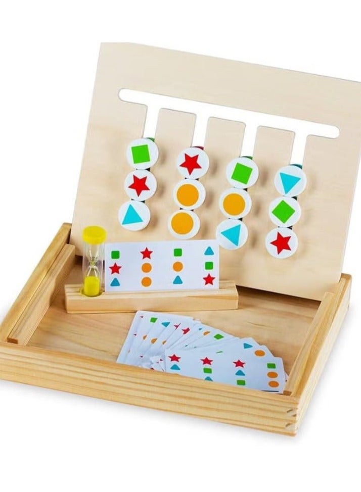 لعبة خشبية بأربعة ألوان للأطفال من الجنسين من ذا برين جيم فاكتوري، متعددة الألوان، مقاس S، من مصنع صالة الألعاب الرياضية للدماغ - Image 2